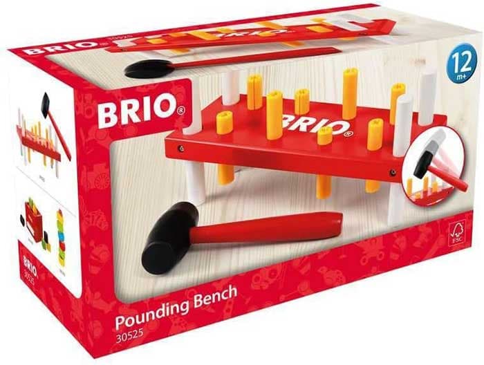 BRIO Igračka Stočić i čekić za zakivanje 30525