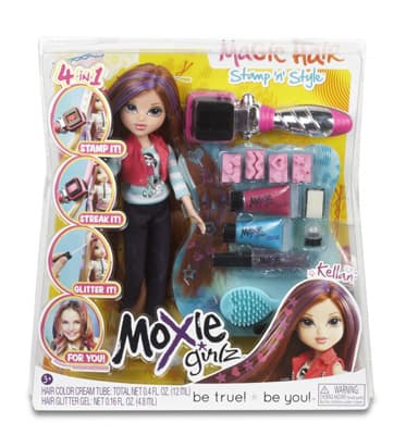 Moxie Girlz Lutka Magic Hair Stamp&Style Kellan 500353