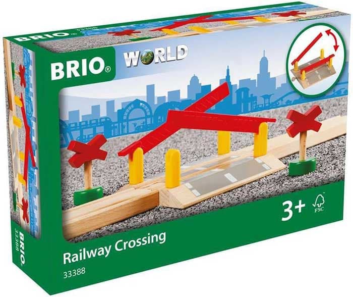BRIO Igračka Dodatak za prugu - Pružni prelaz sa rampama 33388