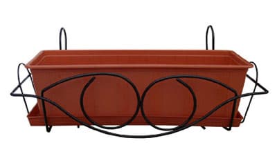 Balkonska korpa Bernarda 60cm srebrno-crna 0039 5kom
