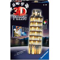 Kliknite za detalje - Ravensburger 3D Puzzle Slagalica - Krivi toranj u Pizi sa osvetljenjem 12515
