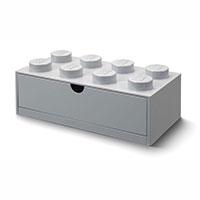Kliknite za detalje - Stona fioka LEGO® Kocka 8 30x15x11cm siva 4021