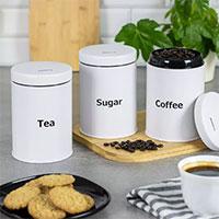 Kliknite za detalje - Set metalnih kutija za kafu čaj i šećer Klausberg KB7545