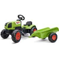 Kliknite za detalje - Dečiji Claas traktor na pedale sa prikolicom Falk Toys 2057