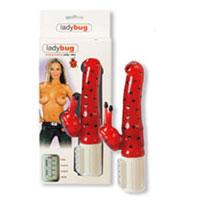 Kliknite za detalje - Lady Bug rotacioni vibrator sa klitoralnim stimulatorom