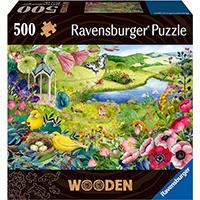 Kliknite za detalje - Drvene puzzle slagalica 500 delova za decu i odrasle Divlja bašta Ravensburger 17513