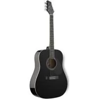 Stagg SW201BK - Akustična Western gitara Stagg SW201BK - Akustična Western gitara - Vanserijski odnos cene i kvaliteta - znatno topliji zvuk nego što bi se moglo očekivati ...