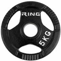 Kliknite za detalje - Olimpijski liveni teg sa hvatom 5kg Ring RX PL14-5
