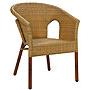 Kliknite za detalje - Stolica od Bambus i PP Ratana Royal 5 Deluxe Natural Flat Brown Bamboo