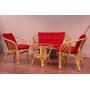 Kliknite za detalje - Garnitura od prirodnog ratana LoveIt Red