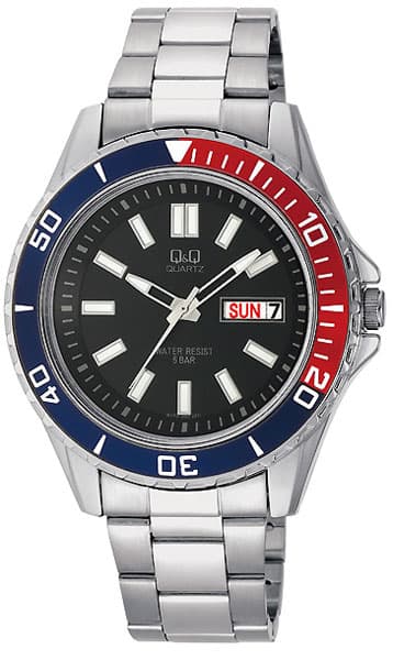 Q&Q Ručni Muški Sat Sa Čeličnom Narukvicom A172-202Y