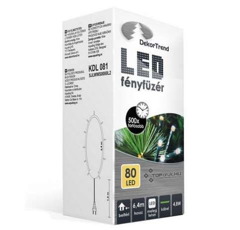 Novogodišnje sijaličice - lampice 80 LED toplo bela KDL 081