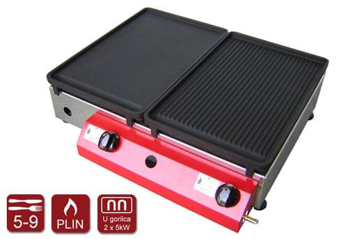 Plinski roštilj Gorenc Tradicija 51 sa dve gusane ploče