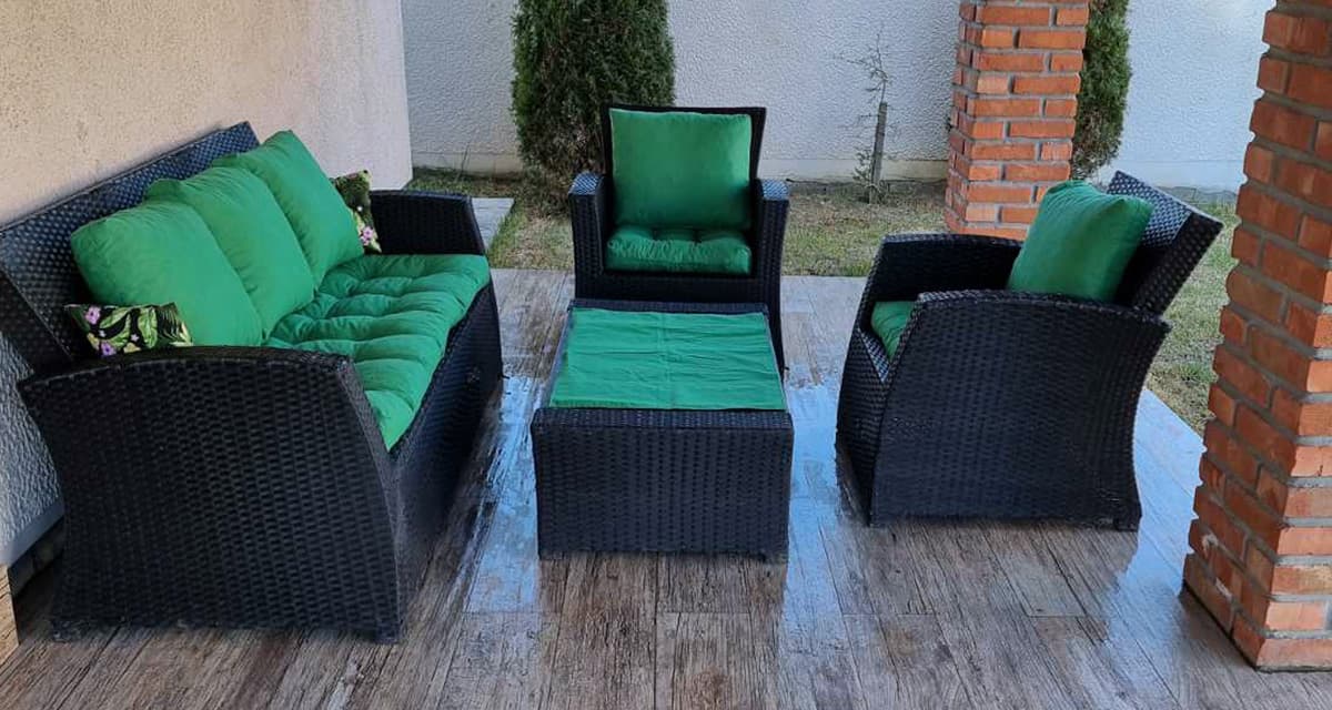 Jastuci za baštensku garnituru trosed i 2 fotelje Clover Green