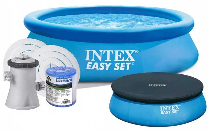 Bazen Sa Pumpom i Pokrivačem 244 x 61 cm Intex Easy Set