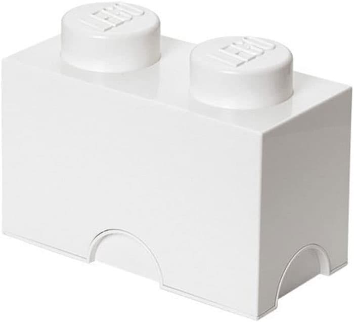 Kutija sa poklopcem LEGO® Kocka 2 24x18x12cm bela 4002
