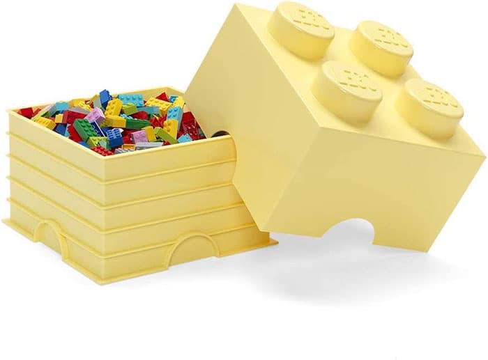 Kutija za odlaganje LEGO® Kocka 4 25x25x18cm pastelnožuta 4003