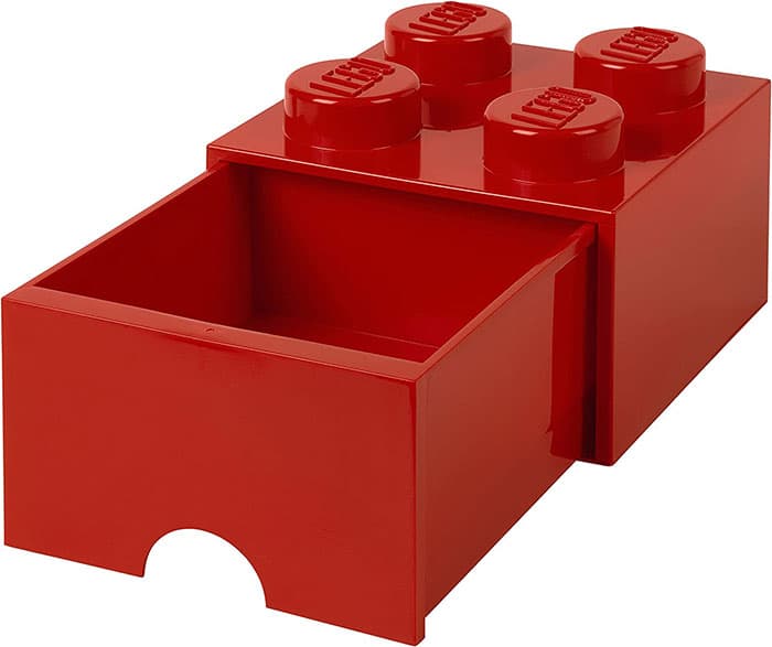 Stona fioka LEGO® Kocka 4 15x15x11cm crvena 4020