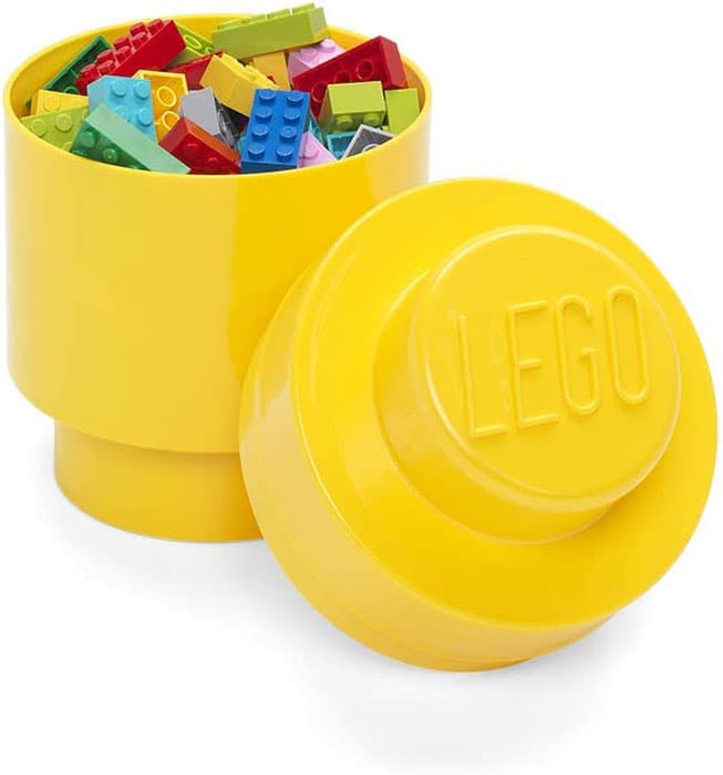 Okrugla kutija sa poklopcem LEGO® 12x18x12cm žuta 4030
