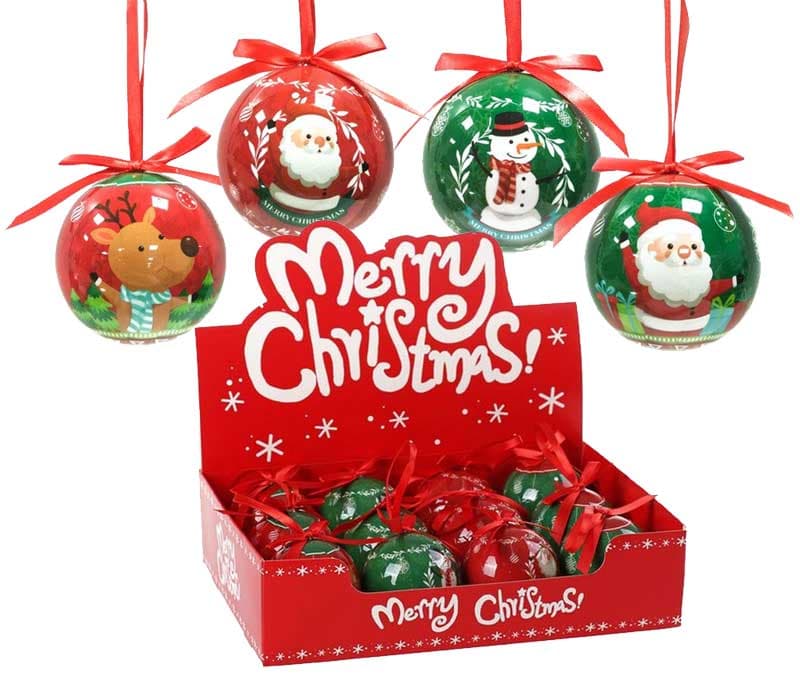 Ukrasi za novogodišnju jelku Kugle Moonlight NGF 7.5cm 12kom.