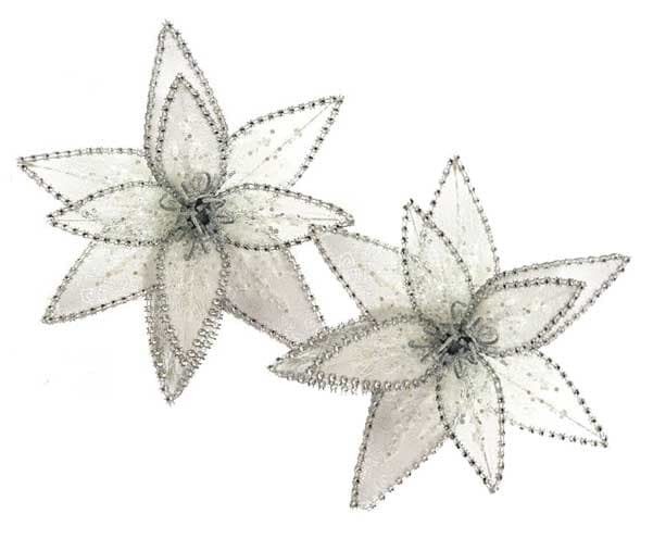 Novogodišnji ukras Cvet 2kom.22cm