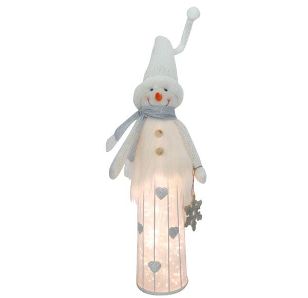 Novogodišnja i božićna dekoracija Sneško Belić sa LED svetlom 68cm