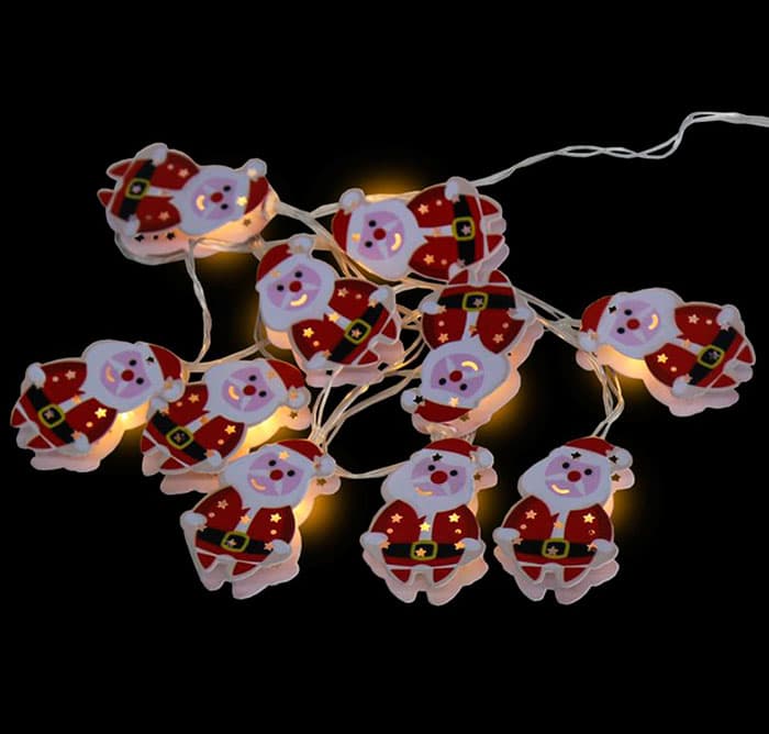 Festa Novogodišnje lampice na baterije Deda Mraz 10LED