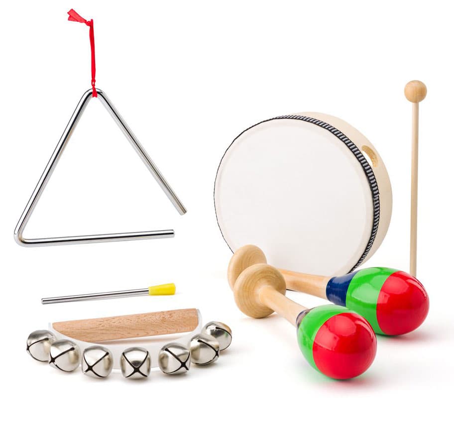 WOODY Muzičke igračke - 4 instrumenta - Orkestar sa udaraljkama 91713