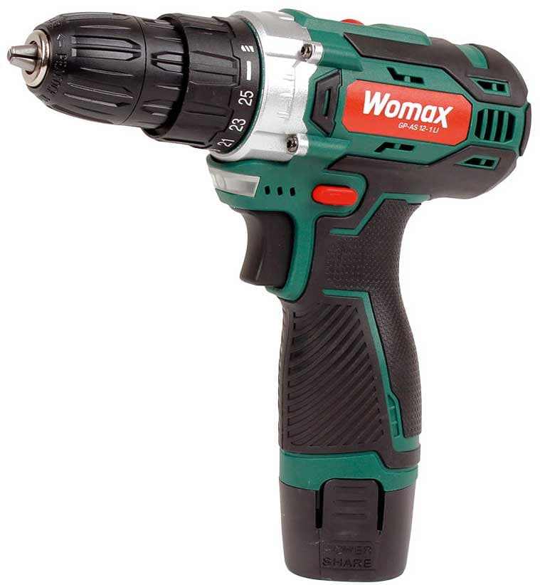 Akumulatorska bušilica Womax GP-AS 12-1 LI 12V