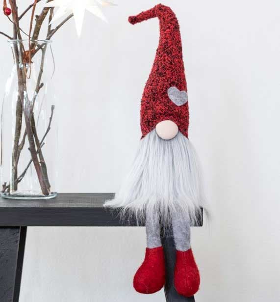 Novogodišnji vilenjak koji sedi V53cm