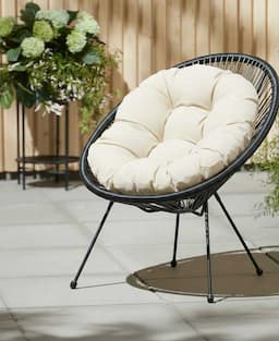 Jastuk za ovalnu baštensku stolicu - fotelju 110x90cm IVORY