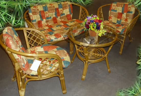 Garnitura od prirodnog ratana komplet