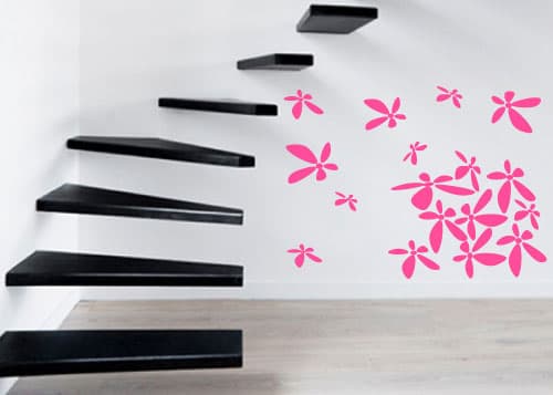 Zidni tatoo Flower Power U01B 80x60cm A0001C
