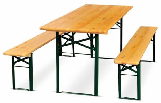 Pivska garnitura od borovine 200x80 cm