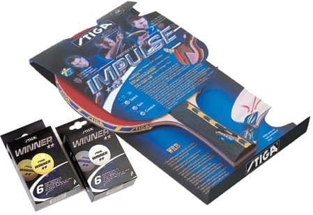Stiga reket za stoni tenis Impulse 3 Star + poklon Stiga Winner loptice