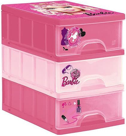 Barbie Kutija Za odlaganje Stvari Sa 3 Fioke 2201