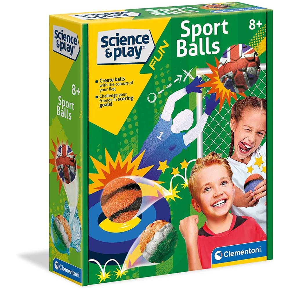 CLEMENTONI Mini naučna laboratorija za ljubitelje sporta Sport Balls Soccer Set CL61521