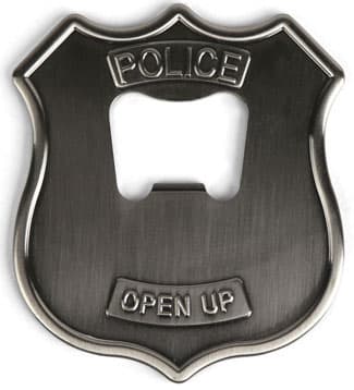 Kikkerland Otvarač za flaše Policijska značka BO08