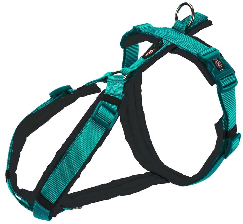 Am pojas za šetnju za pse veličina M-L Premium Trekking ocean/graphite Trixie 199731
