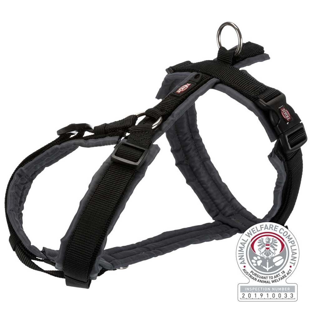 Am pojas za šetnju za male pse Premium Trekking black/graphite veličina S Trixie 1997001