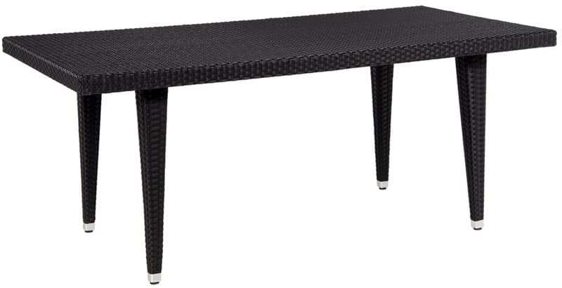 Trpezarijski Sto Havana 180 x 90 cm Sa Staklom Black 5 x 5