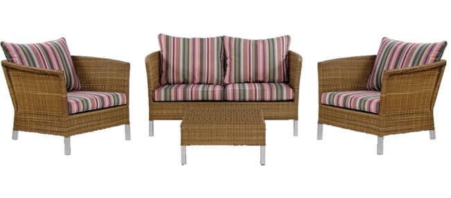 Garnitura Thyme Ceder Brown 2 Fotelje Dvosed i Stočić