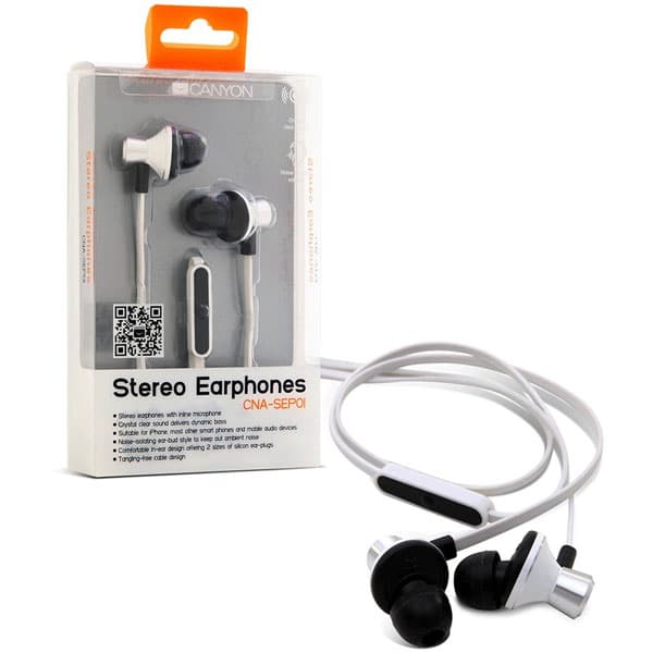 Smartphone slušalice sa mikrofonom Canyon CNA-SEP01W