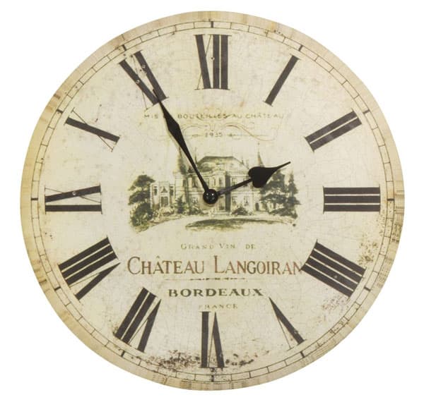 Zidni sat ACTA 30cm vinski motiv