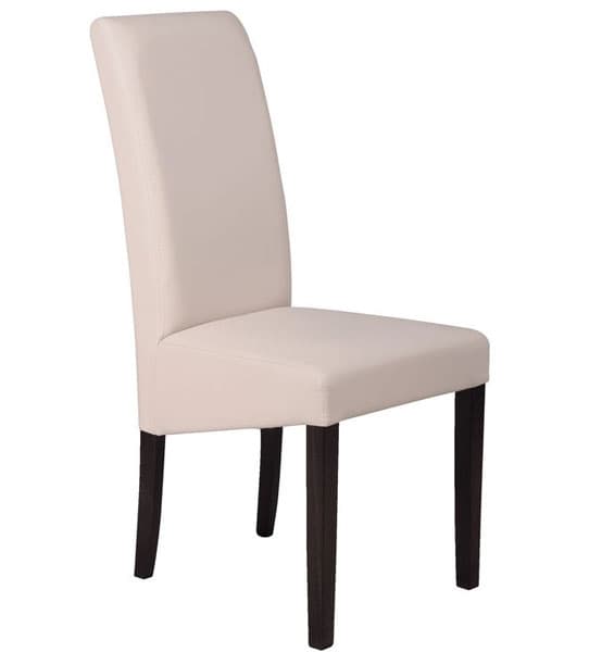 Trpezarijska stolica TAYLOR bež veštačka koža