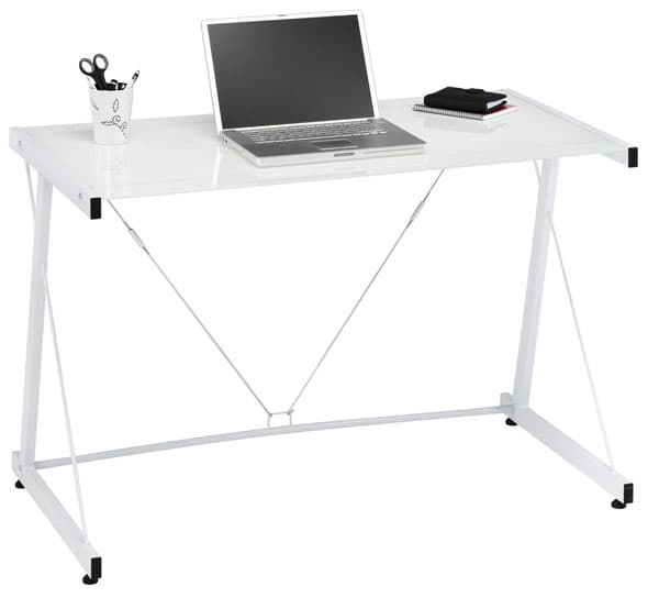 Radni sto Razor belo staklo