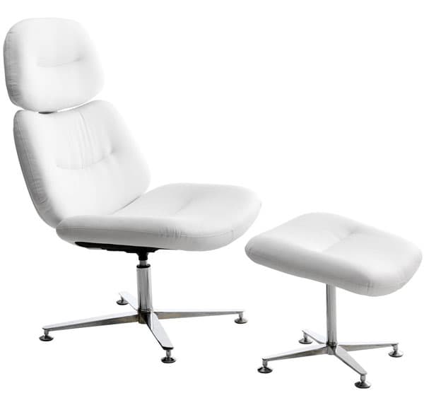 Fotelja + tabure Pensylvania bela