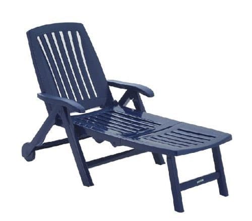 Rasklopiva plastična ležaljka Steiner Athen plava 299383