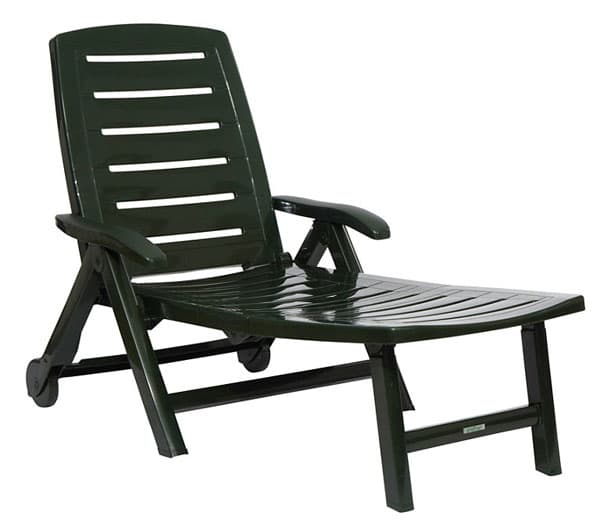 Rasklopiva plastična ležaljka Steiner Athen zelena 825407