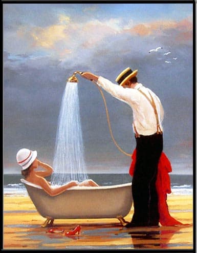 Bath on the Beach - Old Posters - 1211 - 40/50 HPLN